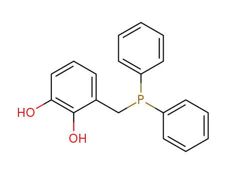Molecular Structure of 922721-39-9 (1,2-Benzenediol, 3-[(diphenylphosphino)methyl]-)