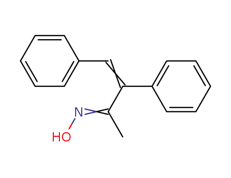 Molecular Structure of 3475-29-4 (3-Buten-2-one, 3,4-diphenyl-, oxime)
