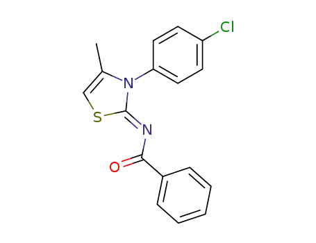 N-(3-(4-chlorophenyl)-4-methyl-1,3-thiazol-2(3H)-ylidene)benzamide