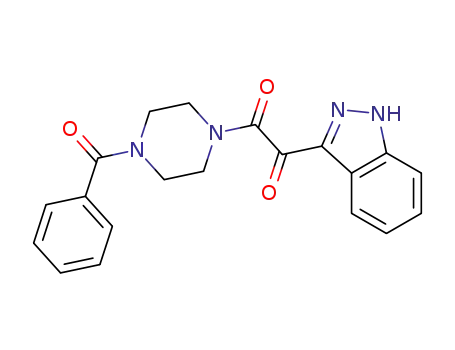 1-(benzoyl)-4-[(indazol-3-yl)-2-oxoacetyl]-piperazine