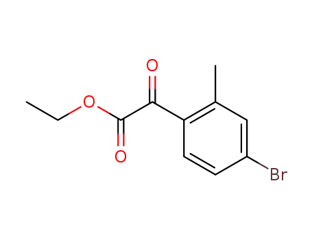 Molecular Structure of 383363-34-6 (ETHYL 4-BROMO-2-METHYLBENZOYLFORMATE)