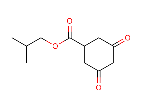 Molecular Structure of 95266-78-7 (Cyclohexanecarboxylic acid, 3,5-dioxo-, 2-methylpropyl ester)