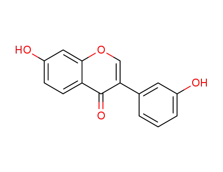 Molecular Structure of 89019-85-2 (4H-1-Benzopyran-4-one, 7-hydroxy-3-(3-hydroxyphenyl)-)