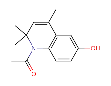 Molecular Structure of 163763-46-0 (1-acetyl-6-hydroxy-1,2-dihydro-2,2,4-trimethylquinoline)
