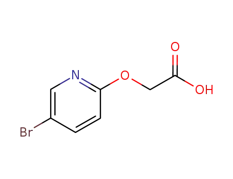 Molecular Structure of 79674-66-1 (2-(5-Bromopyridin-2-yl)oxyacetic acid)