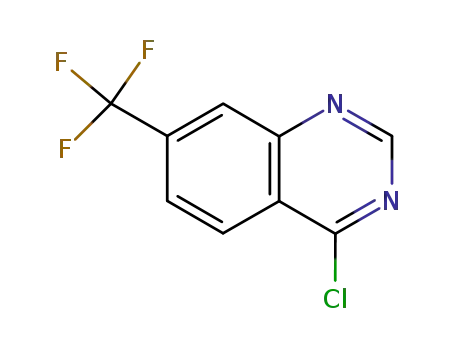 Molecular Structure of 16499-65-3 (4-Chloro-7-(trifluoromethyl)quinazoline)