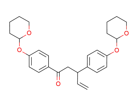 Molecular Structure of 871241-97-3 ((E)-1,3-bis(4-[tetrahydro-2H-pyran-2-yloxy]phenyl)pent-4-en-1-one)