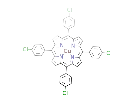 Molecular Structure of 16828-36-7 (meso-Tetrakis(4-chlorophenyl)porphyrin-Cu(II))