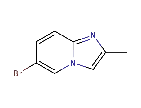 Molecular Structure of 4044-99-9 (6-BROMO-2-METHYLIMIDAZO[1,2-A]PYRIDINE)