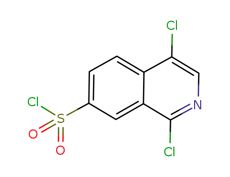 Molecular Structure of 223671-80-5 (1,4-Dichloro-7-isoquinolinesulfonyl Chloride)