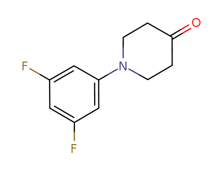 Molecular Structure of 494861-59-5 (1-N-(3',5'-DIFLUOROPHENYL)-PIPERIDIN-4-ONE)