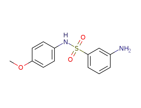 Molecular Structure of 201996-24-9 (3-AMINO-N-(4-METHOXY-PHENYL)-BENZENESULFONAMIDE)