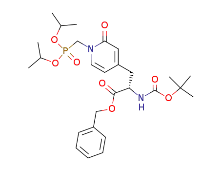 N-(tert-butoxycarbonyl)-3-(1-diisopropyloxyphosphorylmethyl-2-pyridone-4-yl)-1-alanine benzyl ester