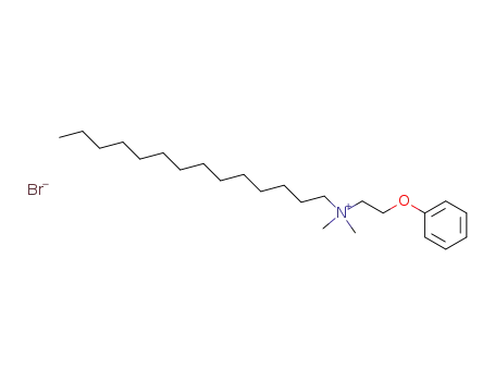 Molecular Structure of 119698-77-0 (N,N-dimethyl-N-(2-phenoxyethyl)-1-tetradecylammonium bromide)