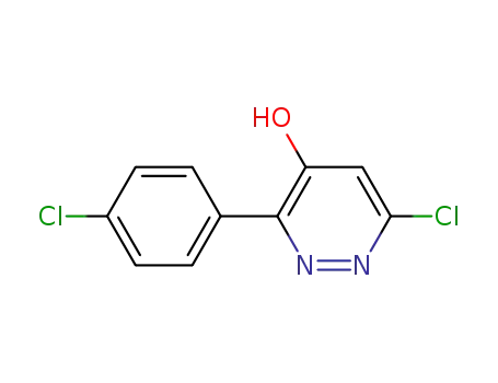 Molecular Structure of 138650-61-0 (4-Pyridazinol, 6-chloro-3-(4-chlorophenyl)-)