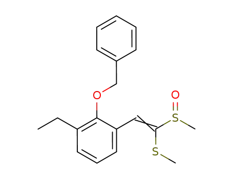 Benzene,
1-ethyl-3-[2-(methylsulfinyl)-2-(methylthio)ethenyl]-2-(phenylmethoxy)-