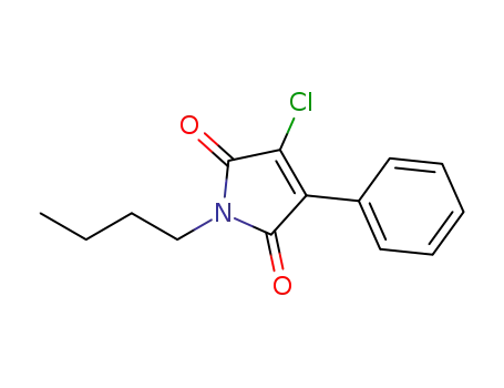 Molecular Structure of 828938-45-0 (1H-Pyrrole-2,5-dione, 1-butyl-3-chloro-4-phenyl-)