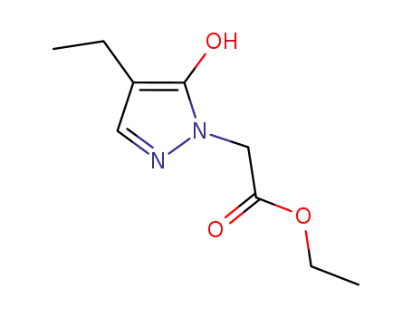 Molecular Structure of 628331-70-4 (1H-Pyrazole-1-acetic acid, 4-ethyl-5-hydroxy-, ethyl ester)