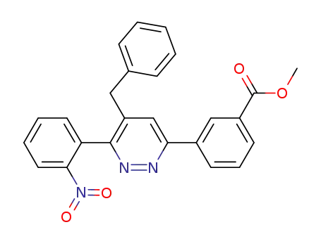 Benzoic acid, 3-[6-(2-nitrophenyl)-5-(phenylmethyl)-3-pyridazinyl]-,
methyl ester