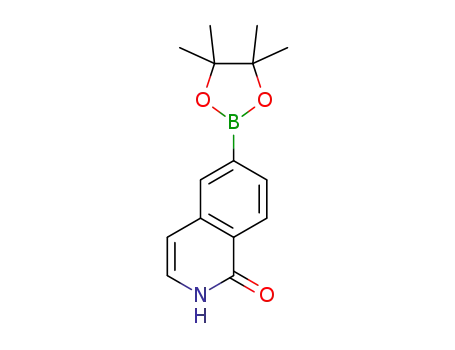 Molecular Structure of 1219130-56-9 (2-dioxaborolan-2-yl)isoquinolin-1(2H)-one)
