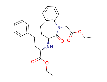 BENAZEPRIL RELATED COMPOUND G (15 MG) ((3-(1 -ETHOXYCARBONYL-3-PHENYL-(1 S)-PROPYL)AMINO-2,3,4,5-TETRAHYDRO-2-OXO-1H-1-(3S)-BENZAZE-PINE)-1-ACETIC ACID, ETHYL ESTER)