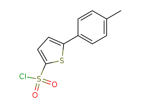 Molecular Structure of 184041-10-9 (5-(4'-methylphenyl)-thiophene-2-sulfonyl chloride)