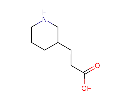 Molecular Structure of 1822-31-7 (3-PIPERIDIN-3-YL-PROPIONIC ACID)