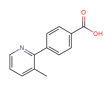 Molecular Structure of 364077-93-0 (4-(3-(Carbamoyl)pyridin-2-yl)benzoic acid)