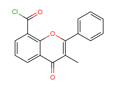 3-Methyl-4-oxo-2-phenyl-4H-chromene-8-carbonyl chloride