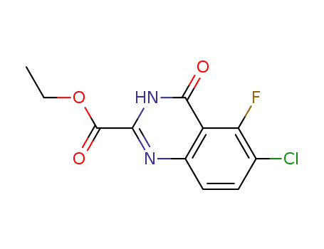 2-Quinazolinecarboxylic acid, 6-chloro-5-fluoro-3,4-dihydro-4-oxo-, ethyl ester