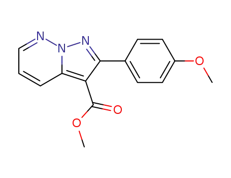 Molecular Structure of 781674-50-8 (2-(4-methoxy-phenyl)-pyrazolo[1,5-b]pyridazine-3-carboxylic acid methyl ester)