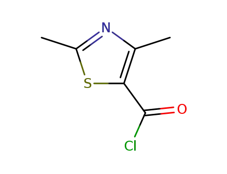 Molecular Structure of 119778-43-7 (5-Thiazolecarbonyl chloride, 2,4-dimethyl-)