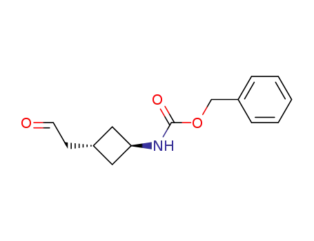 trans-N-(benzyloxycarbonyl)cyclobutanamine-3-acetaldehyde