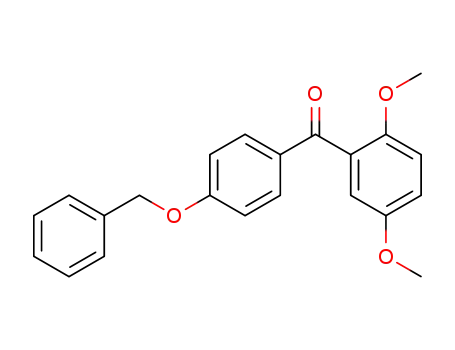 Molecular Structure of 207285-19-6 ((4-Benzyloxyphenyl)-(2,5-dimethoxyphenyl)-methanone)