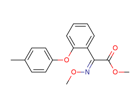 Molecular Structure of 139995-82-7 (Benzeneacetic acid, a-(methoxyimino)-2-(4-methylphenoxy)-, methyl
ester, (E)-)