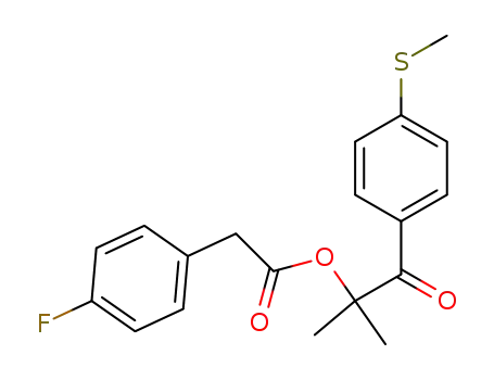 2-(4-fluorophenylacetoxy)-4'-(methylthio)isobutyrophenone