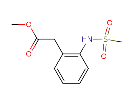 Molecular Structure of 117239-82-4 (Methyl 2-(MethylsulfonaMido)phenylacetate)