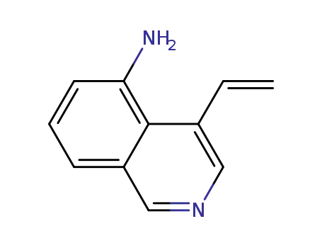 Molecular Structure of 808125-39-5 (5-Isoquinolinamine,4-ethenyl-(9CI))