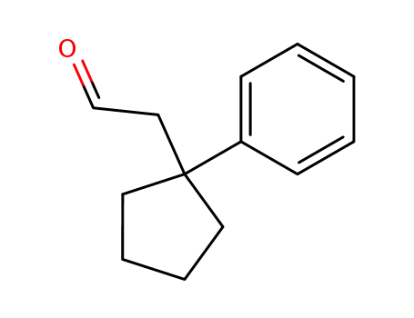 Molecular Structure of 100611-61-8 ((1-phenyl-cyclopentyl)-acetaldehyde)