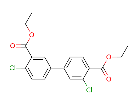 4,3'-dichloro-biphenyl-3,4'-dicarboxylic acid diethyl ester