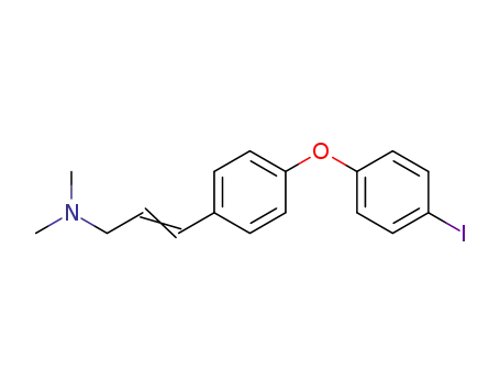 Molecular Structure of 143128-36-3 (2-Propen-1-amine, 3-[4-(4-iodophenoxy)phenyl]-N,N-dimethyl-)
