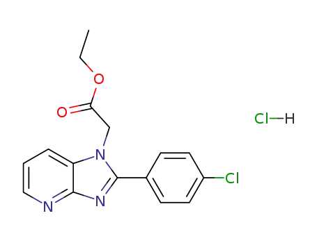2-(4-chlorophenyl)-1H-imidazo<4,5-b>pyridine-1-acetic acid ethyl ester monohydrochloride