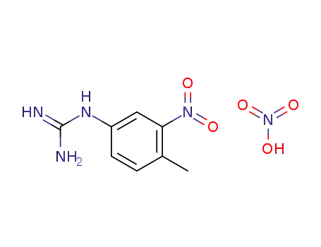 Molecular Structure of 796738-68-6 (Guanidine, N-(4-methyl-3-nitrophenyl)-, mononitrate)
