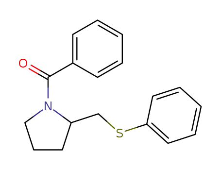 N-benzoyl-2-phenylthiomethylpyrrolidine