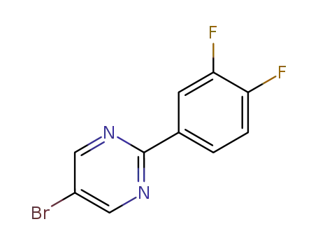 Molecular Structure of 183437-82-3 (Pyrimidine, 5-bromo-2-(3,4-difluorophenyl)-)