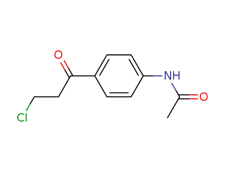 Molecular Structure of 3663-97-6 (AcetaMide, N-[4-(3-chloro-1-oxopropyl)phenyl]-)