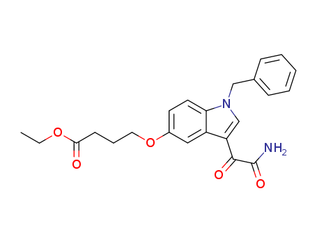Butanoic acid, 4-[[3-(aminooxoacetyl)-1-(phenylmethyl)-1H-indol-5-yl]oxy]-, ethyl ester