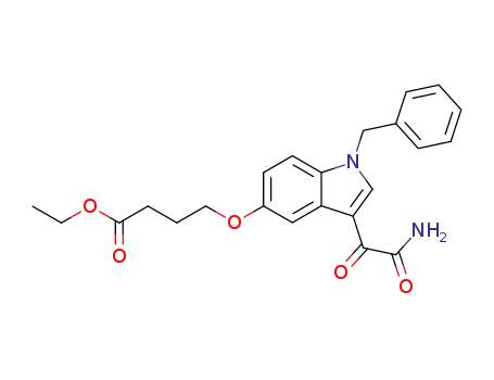 Butanoic acid,
4-[[3-(aminooxoacetyl)-1-(phenylmethyl)-1H-indol-5-yl]oxy]-, ethyl ester