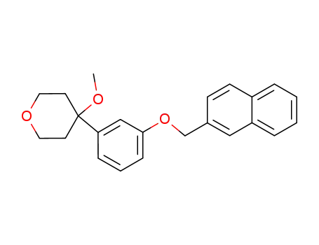2H-Pyran, tetrahydro-4-methoxy-4-[3-(2-naphthalenylmethoxy)phenyl]-