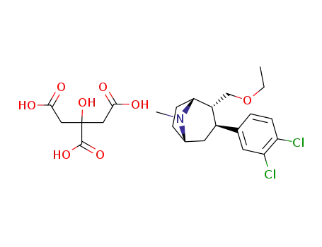 Molecular Structure of 861205-83-6 (Tesofensine Citrate)